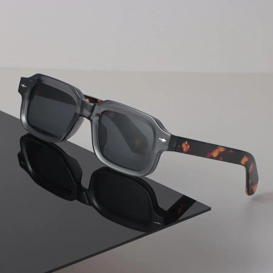 Square Sunglasses Women Men Vintage Stylish Mirror Minimalist Lens Sun Glasses Female Male Cool Personality