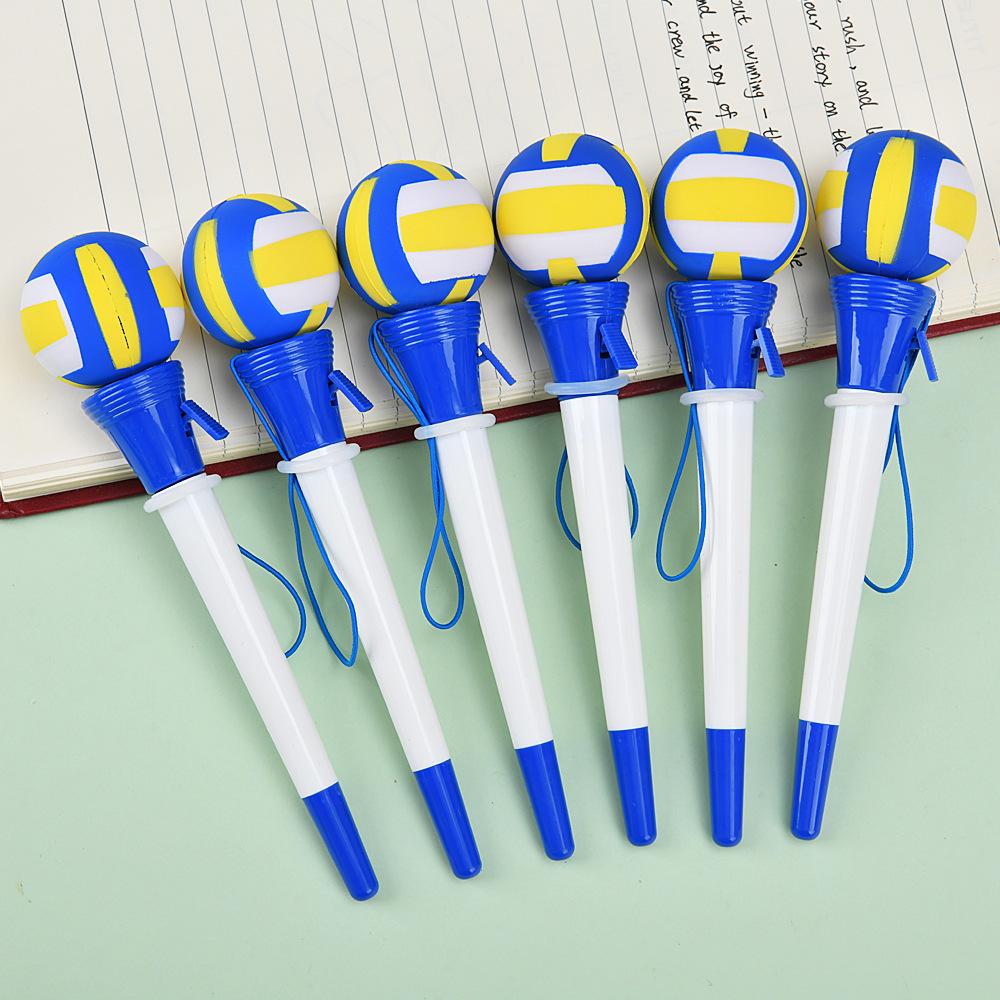 Creative Stress Relief Catapult Neutral Pen Vent Can Pinch Football Shaped Water Pen Funny Stationery