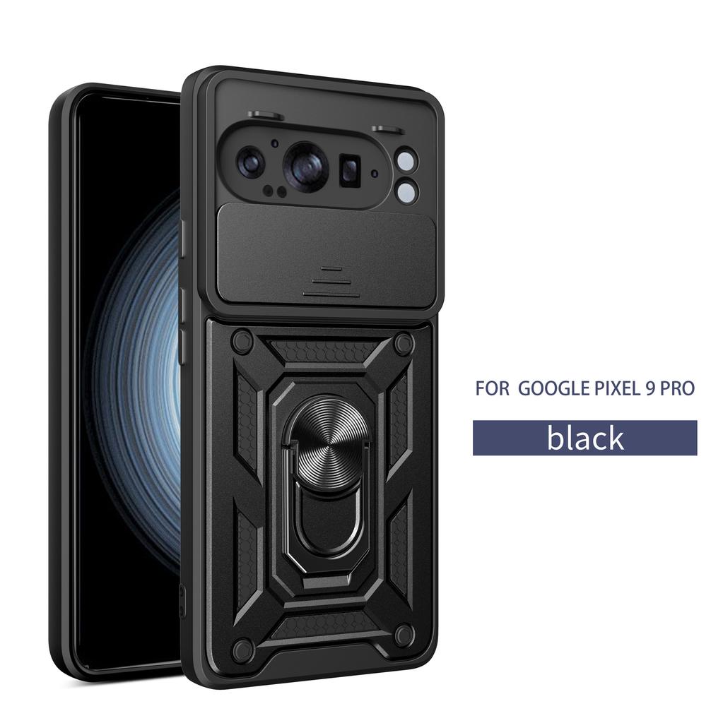 Applicable to Google Pixel9Pro cis-armor window-pushing mobile phone case Pixel8 bracket Pixel6Pro anti-drop protective case