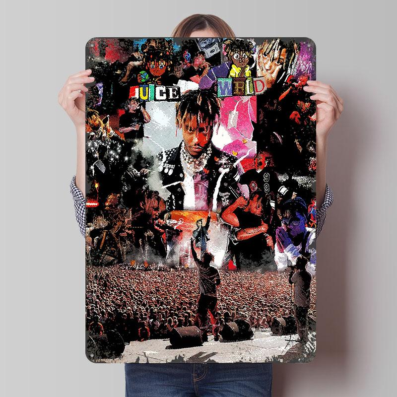 

Juice Wrld Rapper Rap Metal Poster Customized Wall Art Retro Vintage Tinplate Signs for Bedroom Decoration Room Home Decor Items 7.9x11.8In(20x30cm)