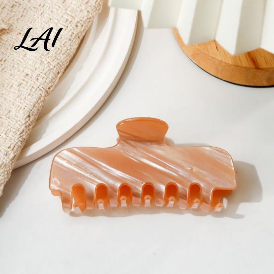 Anti Slip Hair Grips for Bun Pearlescent Claw Clip Non-Slip Clip Women Elegant Strong Soft Color Accessories Dating Hold Styling Decorative