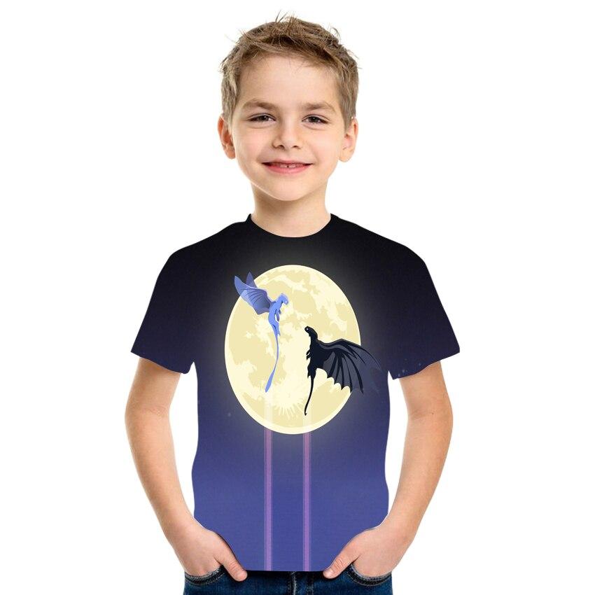 Letnia koszulka dziecięca kosmiczna gwiaździste niebo z nadrukiem 3d Harajuku Koszulka z krótkim rękawem