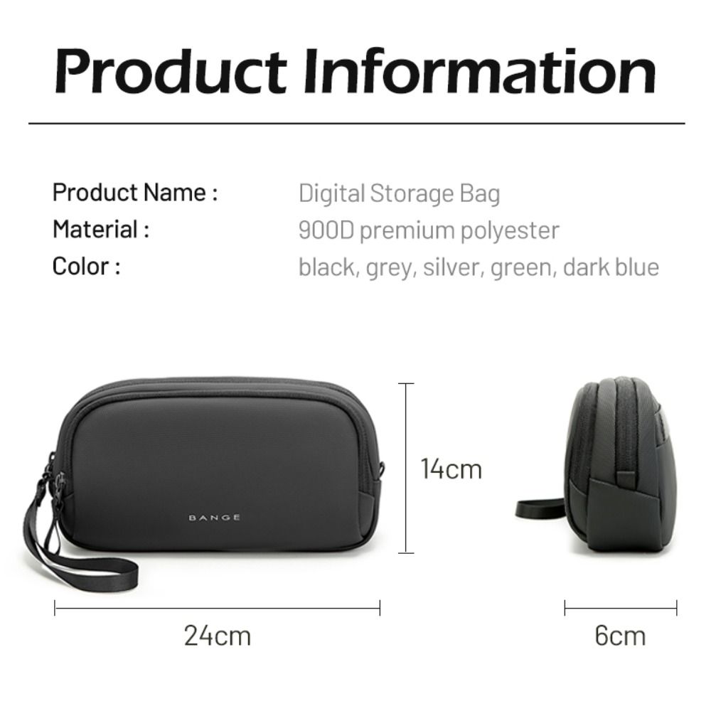 Waterproof Travel Cable Bag Anti-lost Cable Organizer Portable Digital Storage Pouch