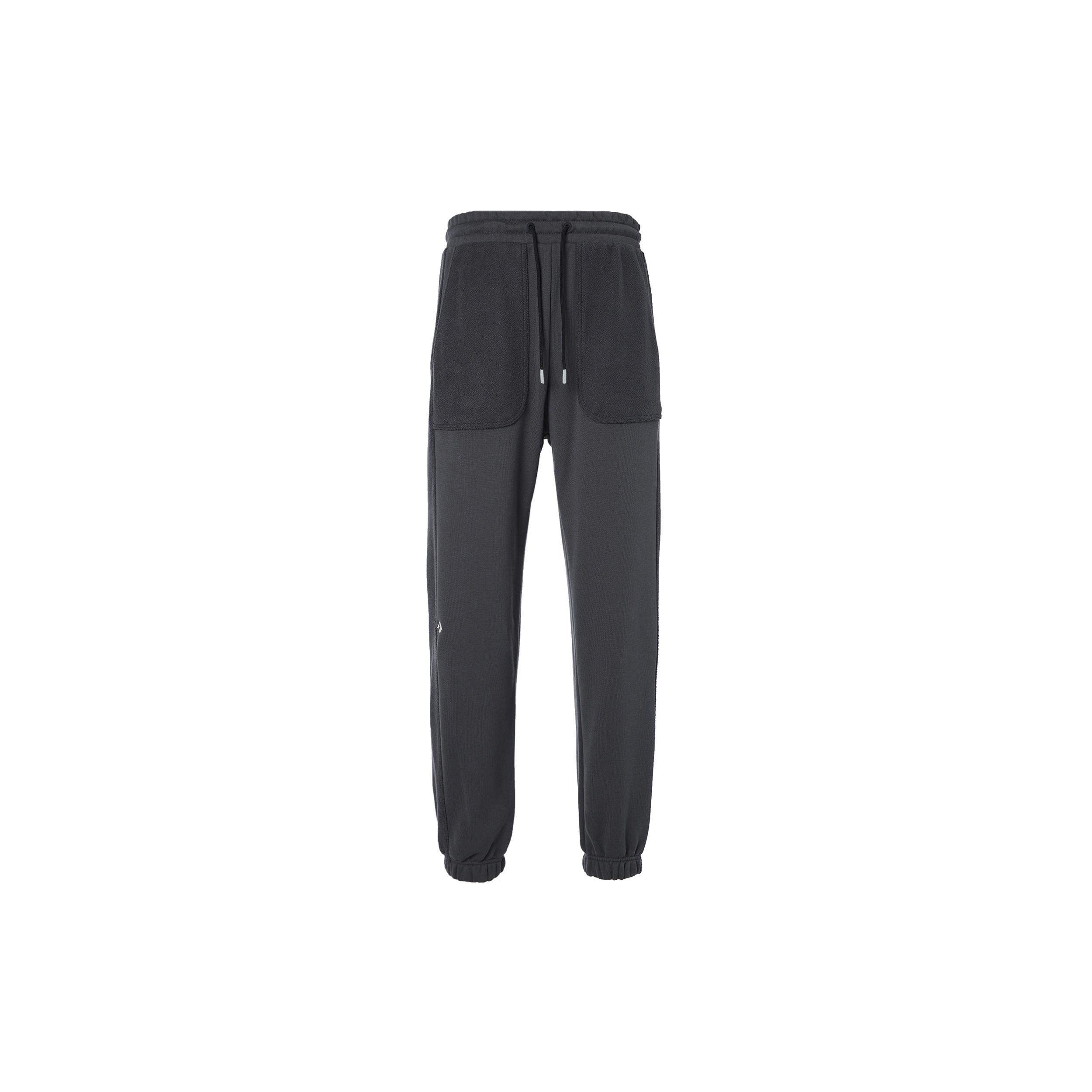 Converse Loose Fleece Sweatpants Asia Sizing Black Men s 10023521-A06 XL