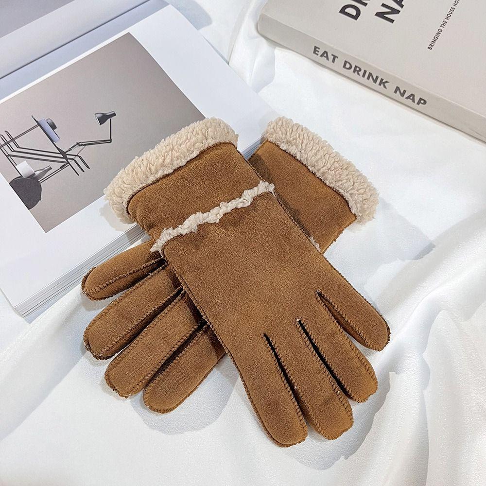 

Windproof Warm Gloves Winter Thick Plush Gloves New Touch Screen Gloves