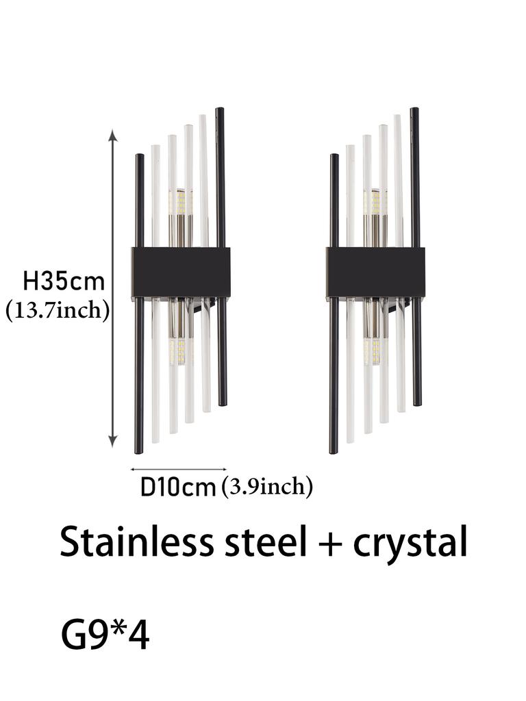 Modern Gold/Black Luxury Crystals Wall Sconce Lights,lustre hotel,Hallways,Bedrooms Other Home Decor,Outdoor Indoor Night Light