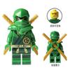 Ninja Warrior Superhero Doll With Weapon Single Building Block Assembly Toy