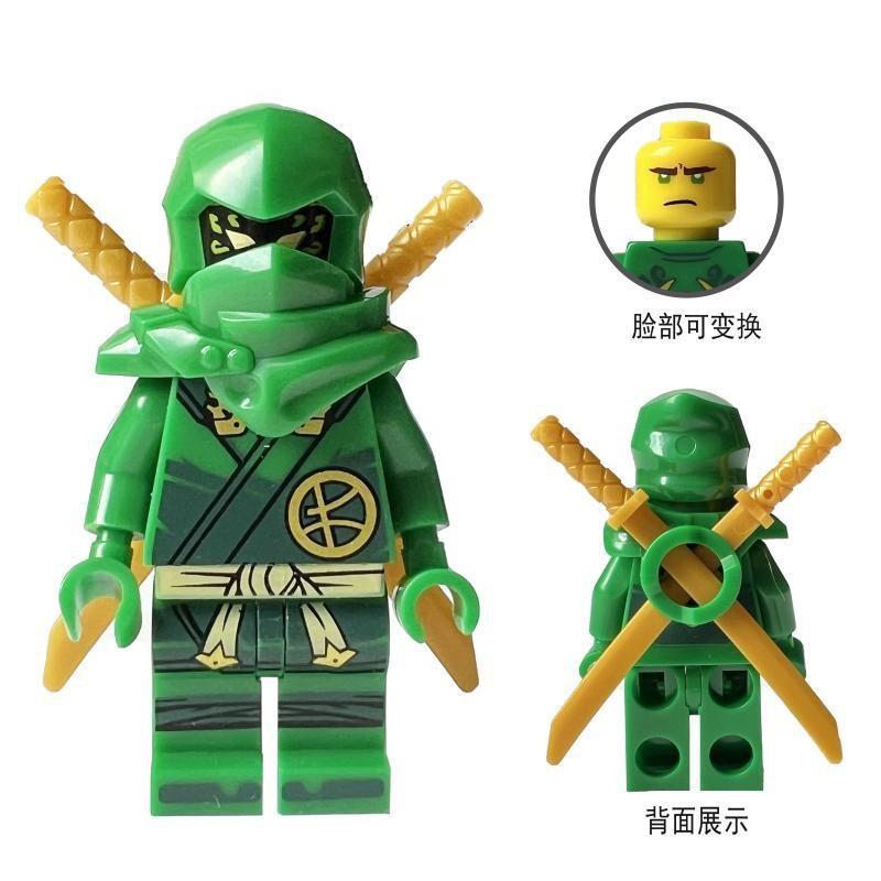 Ninja Warrior Superhero Doll With Weapon Single Building Block Assembly Toy