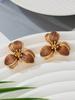 1pair Lovely Seaside Floral Drop Stud Earrings For Women