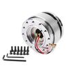 Universal Racing Steering Wheel 6 Hole Aluminum Car Quick Release Steering Wheel Snap Off Hub Adapter Boss Kit Car Accessories
