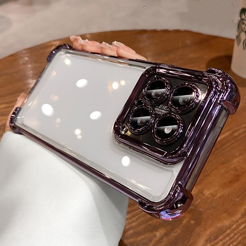Shockproof Phone Case For Xiaomi Poco C75 C65 C55 M7 M6 M5s M4 M3 Pro Redmi A3 A3x Lens Film Bumper Transparent Air Cover
