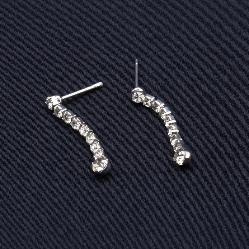 2024 Versatile Bridal Rhinestone Necklace & Stud Earrings Set