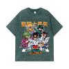 275 GSM Washed T-shirts 100% Cotton Saint Seiya V1 Print Unisex Heavy Cotton T Shirt