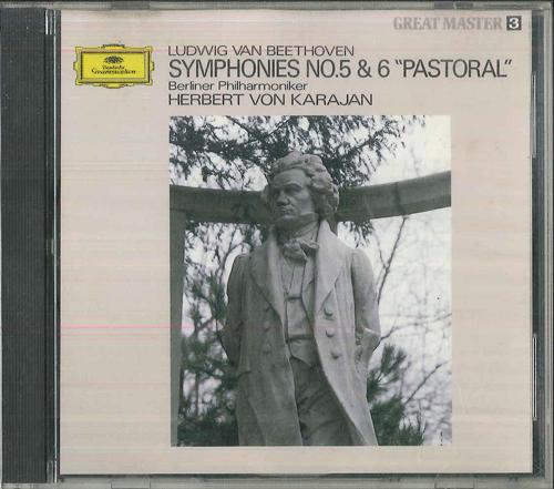 

CD HERBERT VON KARAJAN BERLINER PHILH Beethoven Symphony No.5 No.6 Pa GS1003 POLYDOR Japan Classical Used