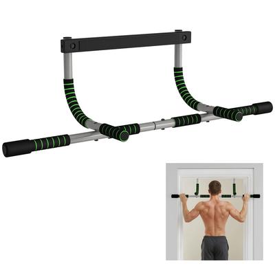 Multifunktionale Klimmzugstange Wand-Klimmzugstange mit rutschfesten Griffen Belastbarkeit 110 kg Grau und Schwarz