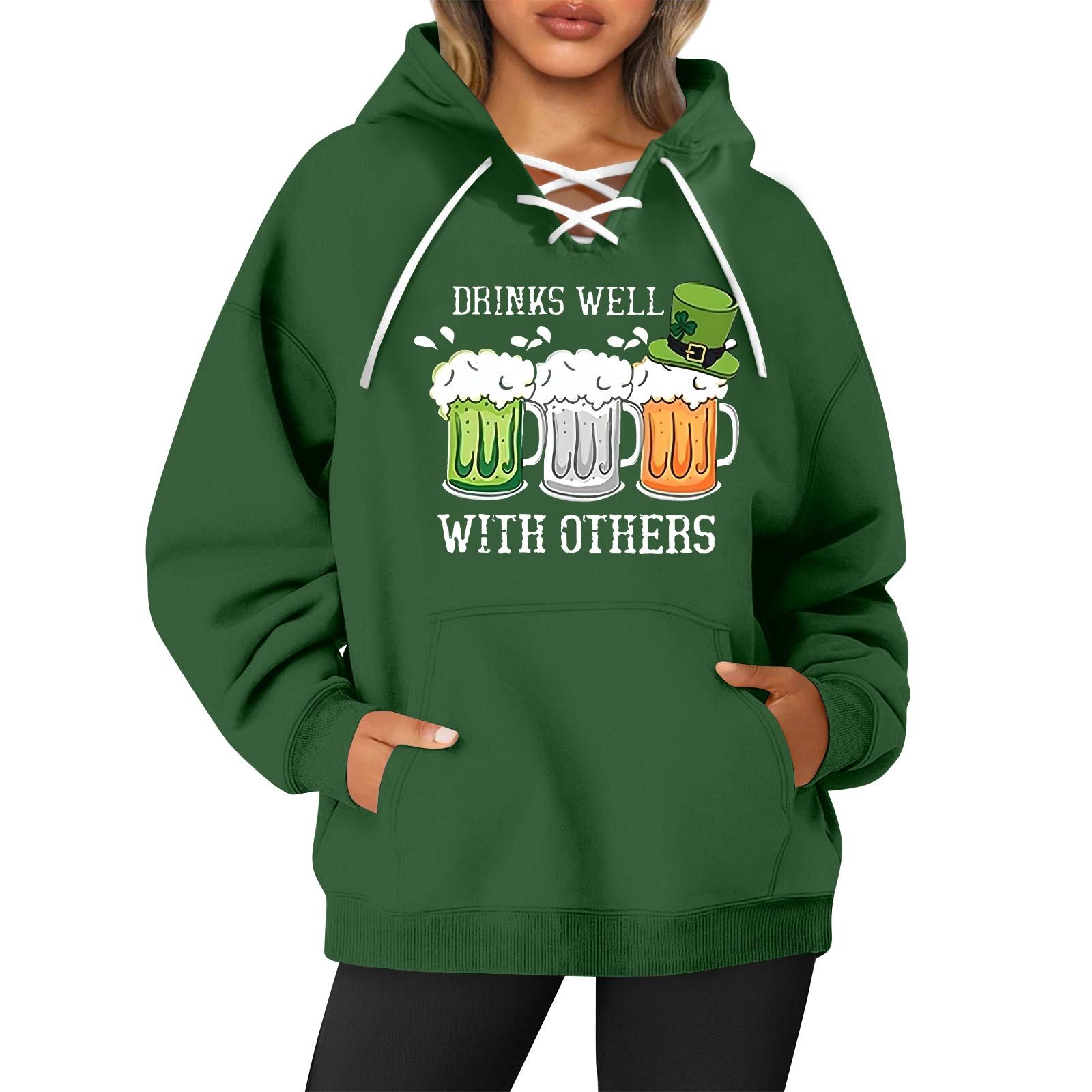 

Женская повседневная модная блузка с длинным рукавом и круглым вырезом, пуловер с принтом S