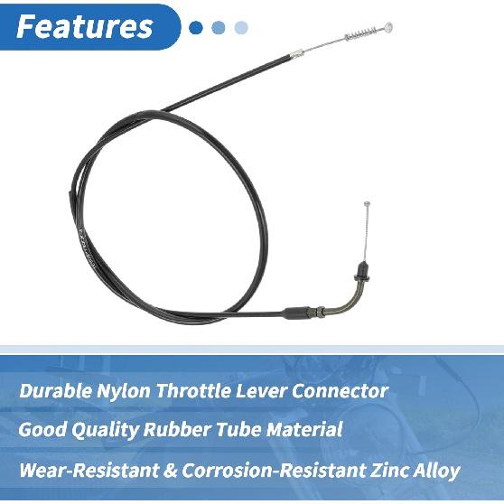 130cm Motorcycle Throttle Cable No.8831200 Throttle Control Cable for Harley Sportster XL883 XL1200 2002-2014