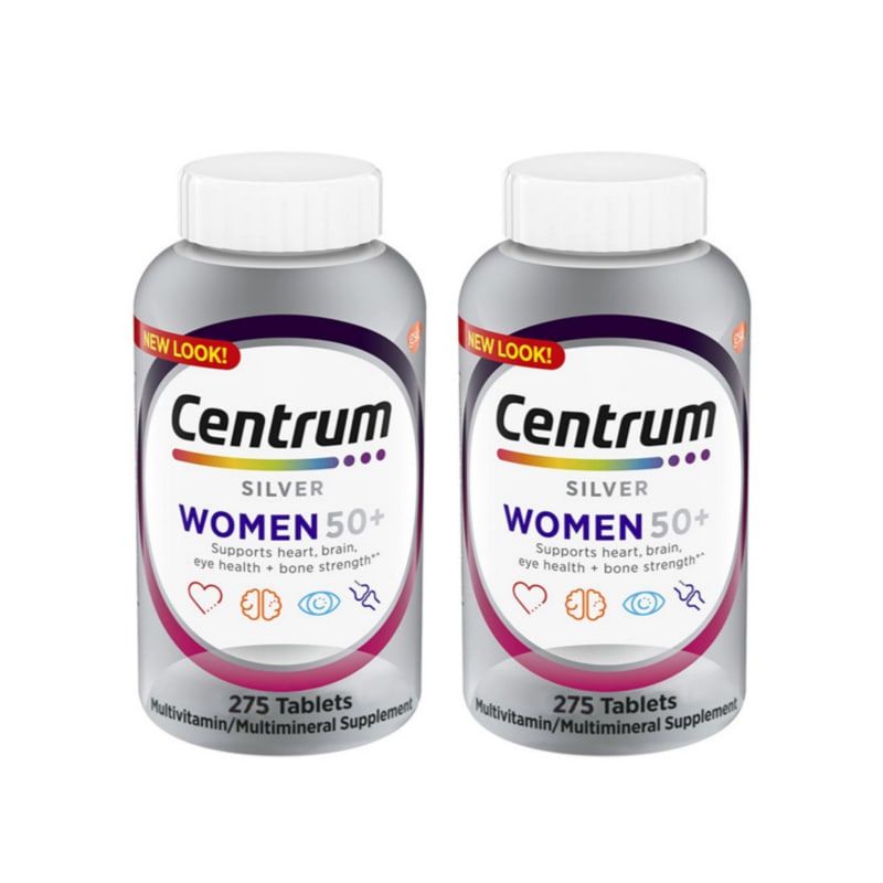 Centrum Silver Multivitamin for Women 50+, 550 Tablets (275 Tablets + 275 Tablets)
