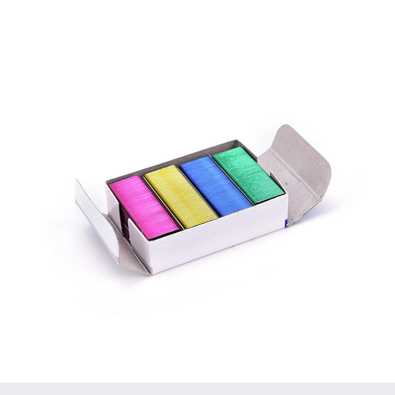 1Pack 12Mm Creative Colorful Stainless Steel Staples Office Binding Supplies