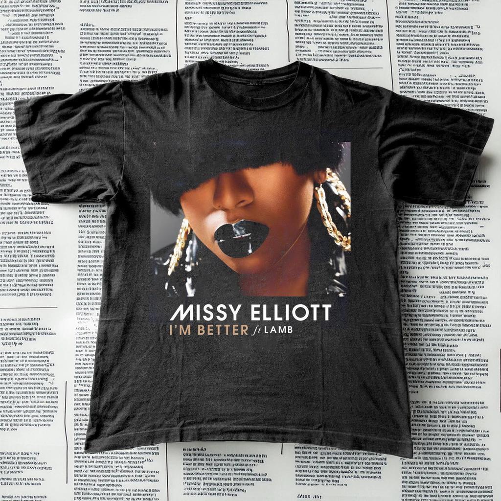 New! Missy Elliott Black Cotton Shirt Full Size S-5XL H977