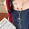 Vitality Summer~ Dopamine Color Beaded Glasses Lanyard Necklace Female Niche Design Sense Vacation Wind Clavicle Chain