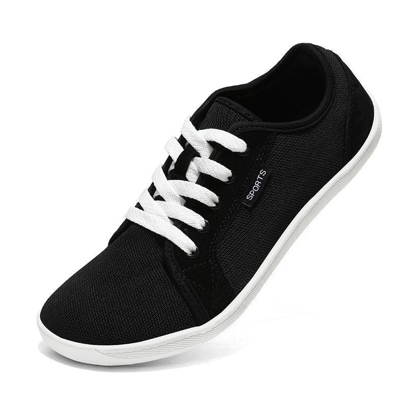 Barfußschuhe für Herren, Schuhe mit breiter Zehenpartie, Barfußschuhe aus Canvas für Damen | Minimalistische Sneaker mit breiter Zehenpartie | Minimalistisches Schuhwerk