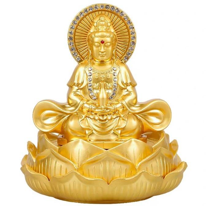 

1 шт., сплав, лотос, дно, двухсторонняя алмазная инкрустация, Guanyin, основа для автомобильных духов, высококачественные автомобильные аксессуары