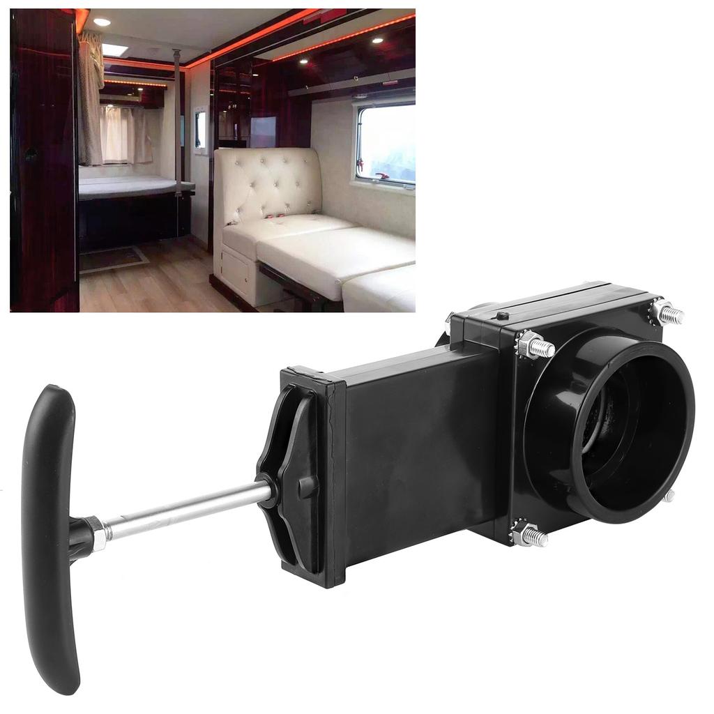 50 mm RV Avløpsventil Tømming Avfall Kloakk ABS Ventil for Utendørs Tilbehør for Caravan