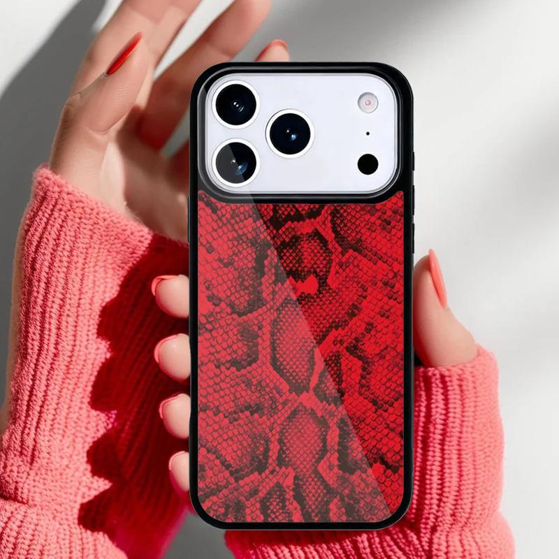 Snake Texture Phone Case for iPhone 17 Air 16e 15 14 13 Pro Max Back Cover for 12 11 Pro Coque