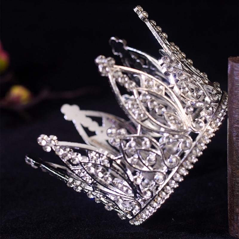 Bühnenauftritte Krönungsstück Schimmernde Strasssteine Kristall-Tiaras Kronen Haarschmuck Bühnenrequisiten Kronen Haarschmuck
