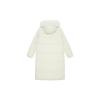 MLB Basic Boston Red Sox Removable Hood Ribbed Waist Windproof Warm Long Down Jacket Women Outerwear Deep-Cream 3FDJB1246-43CRD