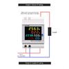 Din Rail AC Monitor 6IN1 110V 220V 380V 100A Voltage Current Power Factor Active KWH Electric Energy Frequency Meter VOLT AMP
