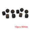 Dice Kit 18mm Gold and Silver-Toned Skull Dice Kit Nightclub Bar Chess Game Ghost Head Dice Resin Crafts High Quality Practical Daily Use