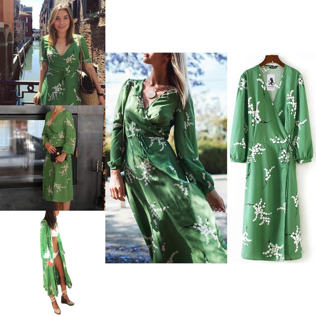 Feitong Fashion Women Floral Chiffon Kimono Top Dress Elegant Summer Beach Coverup