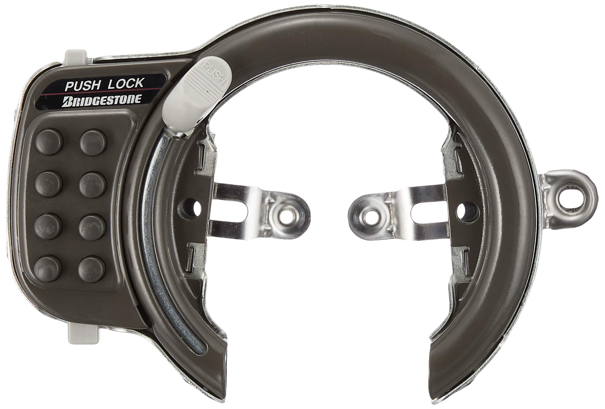 

Bridgestone A515712DGC Push Lock Bicycle Ring Lock CLK-PL Lock, Gray, Anti-Theft, серый