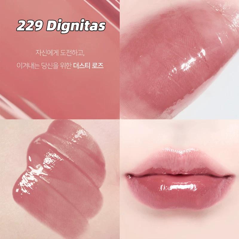 Wen Jiaying's Same Style Dinto Water-Glossy Mirror Lip Glaze Moisturizing and Hydrating 205/206/207/211 Niche Affordable Price