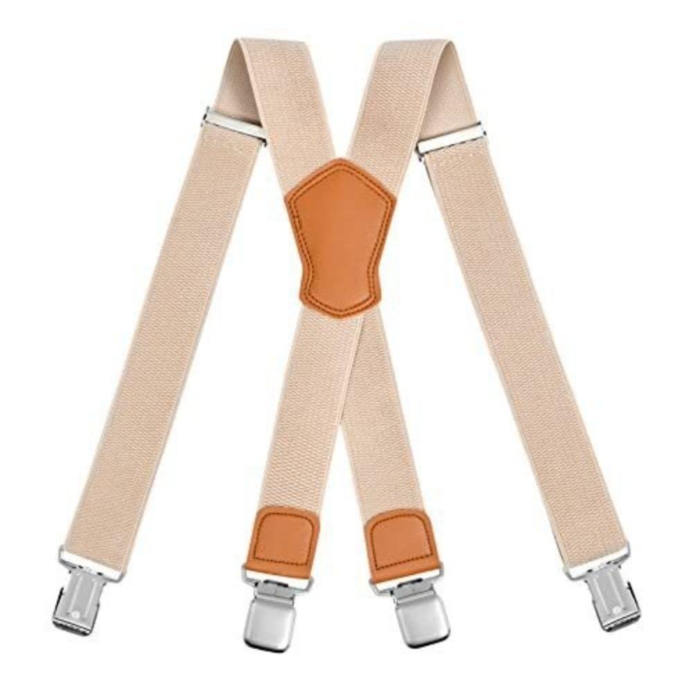 Elastische X-Rücken Hosenträger Atmungsaktiver Stoff Clip-On Hosenträger Neue Robuste Hosenträger Jeans