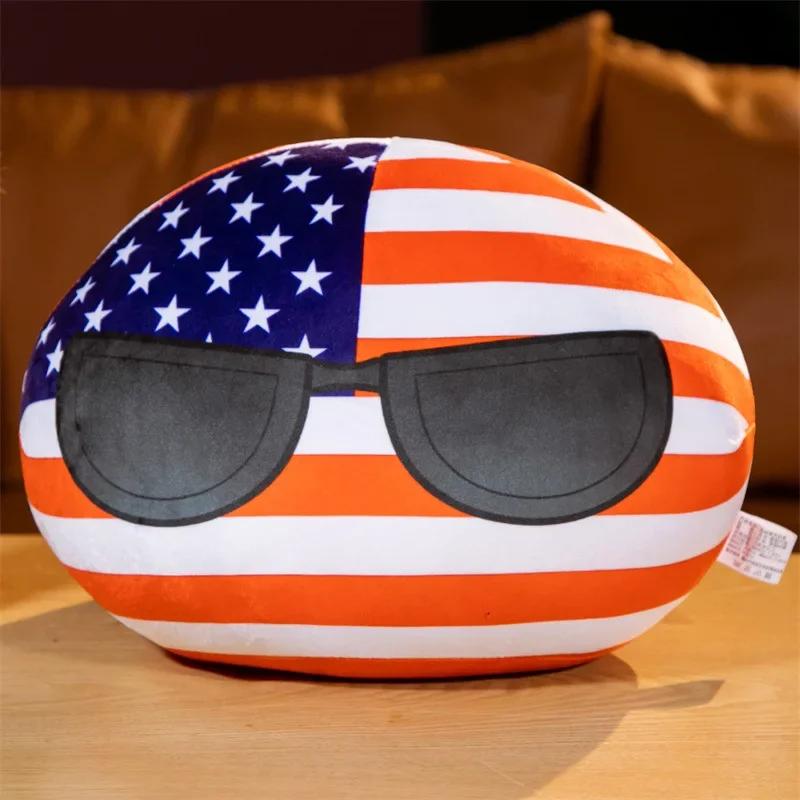 Jucării de pluș Country Ball de 10 cm Polandball Geantă Portofel Pandantiv Country Balls Countryball Păpușă de pluș Jucărie Cadouri de Crăciun pentru copii
