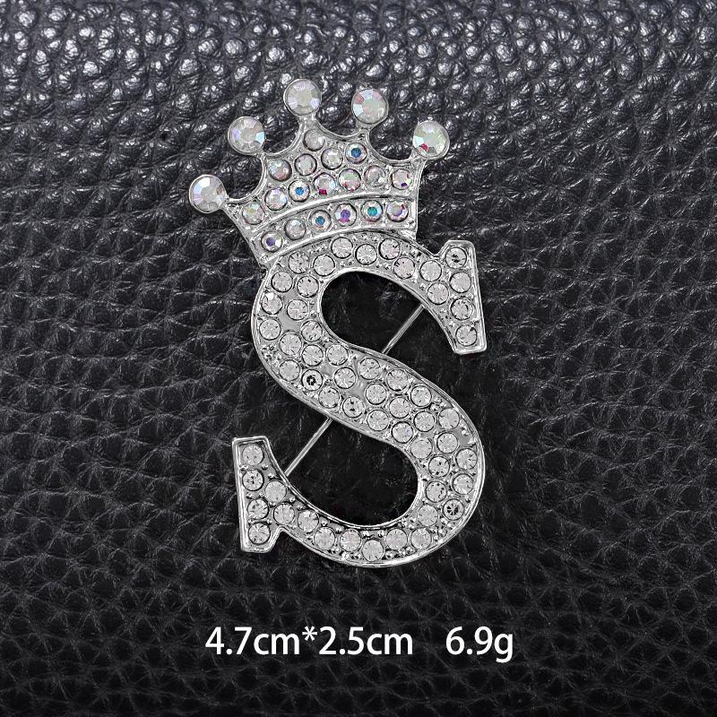 Unisex Versatile English Letter Brooch Lapel Pin for Suits and Clothing