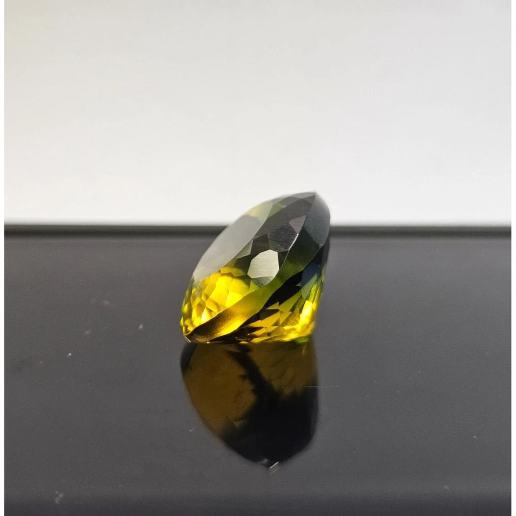 Natural Bi-Color Tourmaline Cushion Cut 10-12 Ct Stunning Certified Gemstone