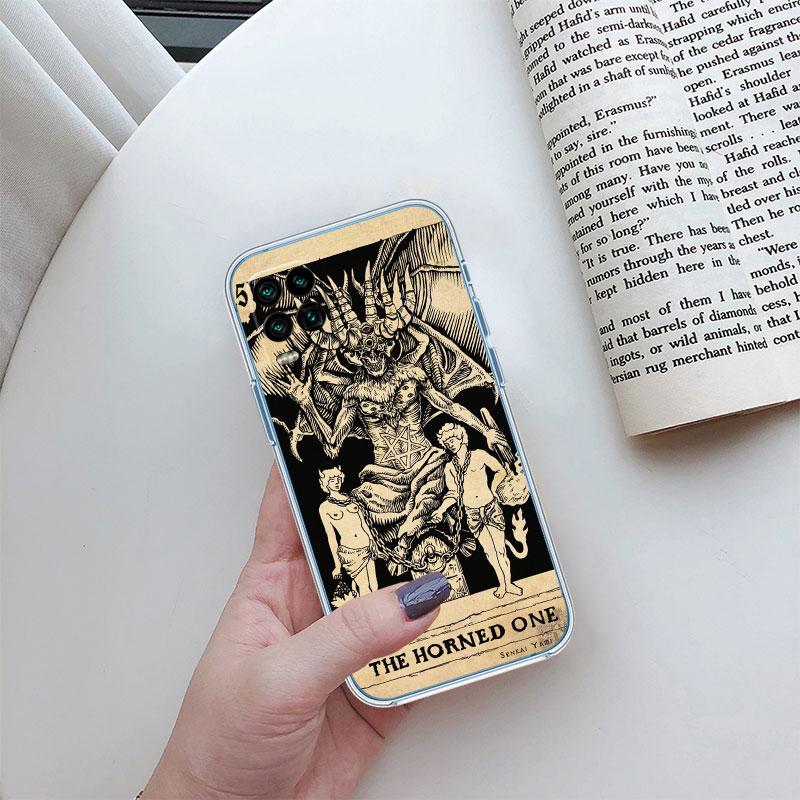Witch Divination Tarot Moon Phone Case for Motorola Moto G10 G20 G30 G31 G32 G34 G35 G41 G42 G50 G51 G52 G55 G60 G60S