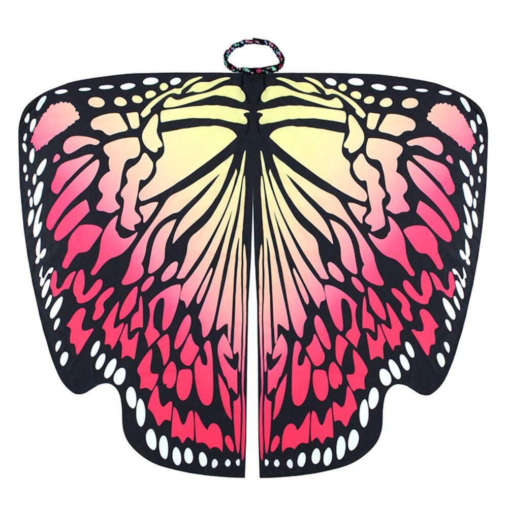 Party Butterfly Wings Shawl Fairy Rainbow Cloak Women Butterfly Cape