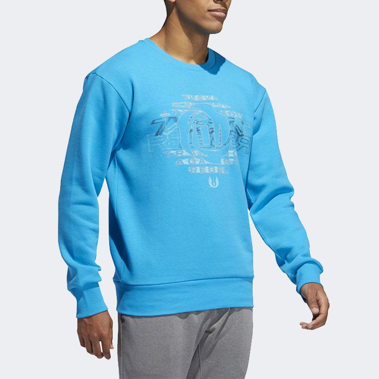 adidas STAR WARS Sweatshirts Men's Blue Crew Neck Moderate Regular FN3237