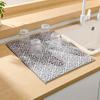 Microfiber Dish Drying Mat Super Absorbent Dish Drainer Mat Countertop Home Kitchen Supplies