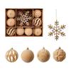 Christmas Tree Display Ornament Set, Plastic Holiday Hanging Items for Seasonal Tree Trim and Indoor Household Use