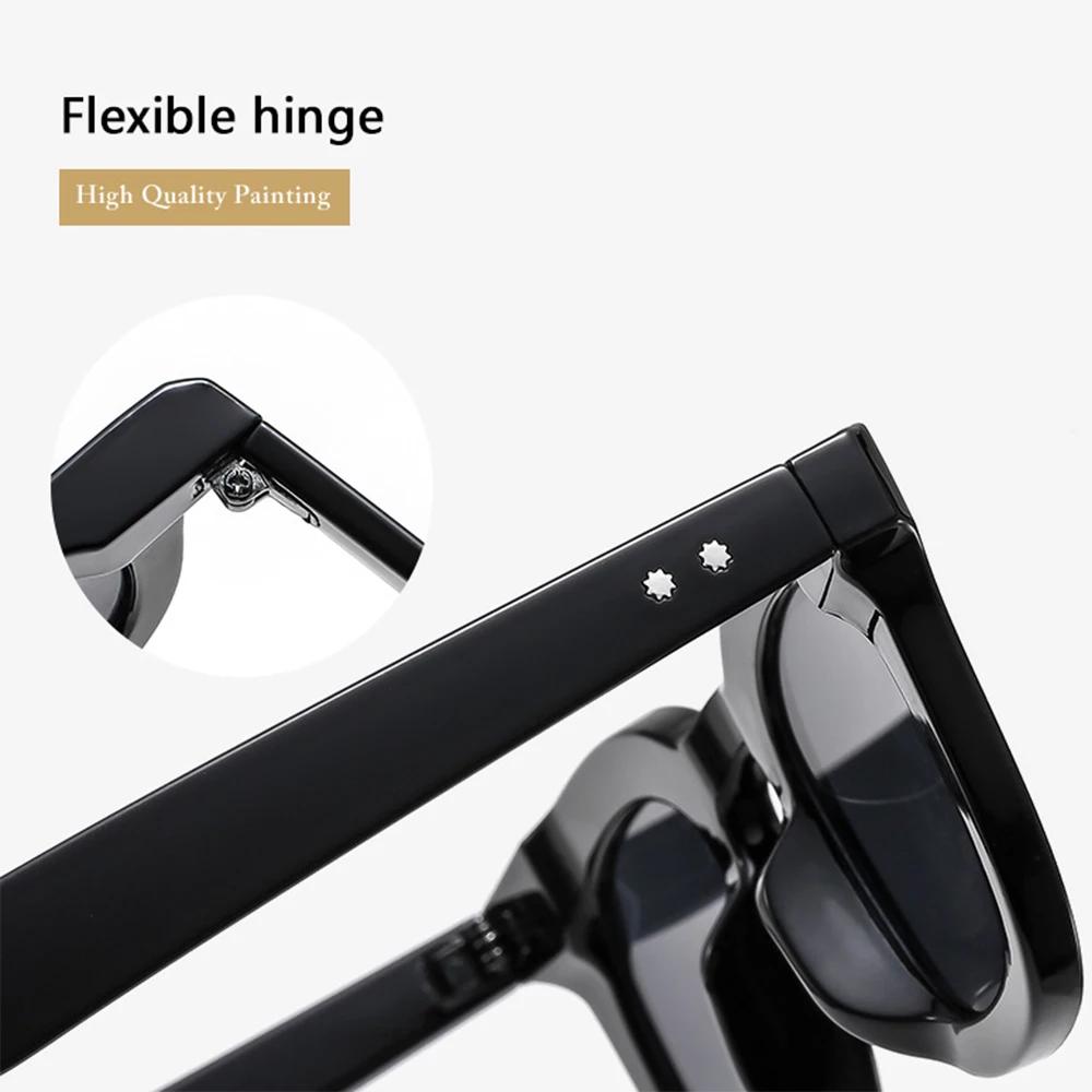 Retro Square Sunglasses Women Rivets Gray Shades UV400 Fashion Men Clear Lens Glasses Frame