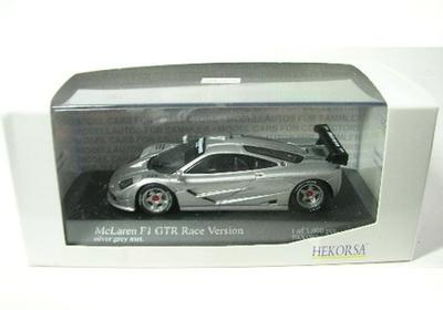 Hecorsa Scale McLaren F1 GTR Race Version Silver Gray Metallic Finished Product 1/43
