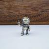 3D Design Astronaut Pendant Bead Brass Figure Spacer Bead  for Keychain DIY Making
