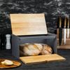 Bread bin, double-sided, KLAUSBERG KB-7395, gray