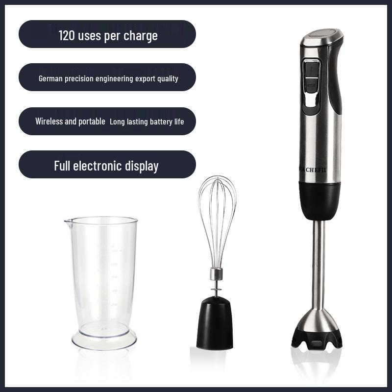 German Handheld Immersion Blender & Mixer for Baking, Glaze, Mousse, and More - Multifunctional & Commercial-Grade